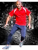 Spiro S 177M Pánske tímové polo tričko z piké 29.177M šedá/limetková Spiro S 177M Pánske tímové polo tričko z piké 29.177M šedá/limetková