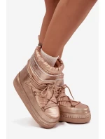 Śniegowce Damskie Z Wiązaniem O'NEILL LISA WOMEN HIGH 90253012.99U Złote