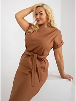 Šaty LK SK 508613.51P svetlohnedé Šaty LK SK 508613.51P svetlohnedé