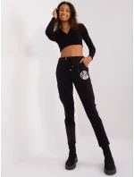 Tepláky RV DR 9260.61 čierna farba Tepláky RV DR 9260.61 čierna farba