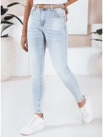 Dámske push up džínsy s kamienkami svetlo modré FashionStreet UY2808