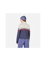 Dámsky sveter ROSSIGNOL W PATTERNED TN SWEATER, modrý Dámsky sveter ROSSIGNOL W PATTERNED TN SWEATER, modrý