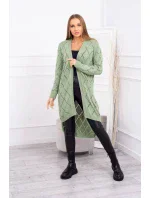 Sveter s geometrickým vzorom tmavo mätový Sveter s geometrickým vzorom tmavo mätový