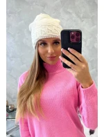 Dámska čiapka Aniela K338 ecru