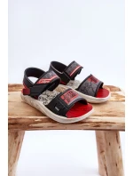 Dziecięce Sandałki Grendene Kids JJ385011 Czarno-Czerwone