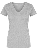 Promodoro 1525 Dámske tričko X.O s výstrihom do V 40.1525 heather grey Promodoro 1525 Dámske tričko X.O s výstrihom do V 40.1525 heather grey