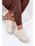 Damskie Sneakersy Big Star NN274668 Beżowe