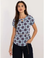 Blúzka LK BZ 505775.00 svetlomodrá