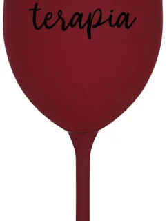 MOJA TERAPIA - bordovy pohár na víno 350 ml