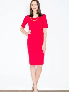 Dámske šaty M446 red - fígľov