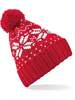 Beechfield B 456 Čiapka Fair Isle Snowstar® 53.0456 klasická červená/biela Beechfield B 456 Čiapka Fair Isle Snowstar® 53.0456 klasická červená/biela