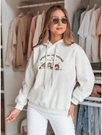 Dámska nadrozmerná mikina s kapucňou SPECIAL KITTY sivá FashionStreet BY1510