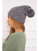 Fleecová čiapka Paulina K227 tmavo šedá