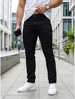 Pánske džínsy slim fit čierne FashionStreet UX4494