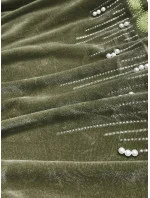 Zelený velúrový dres s aplikáciou (81217)