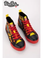 Trampki Pol'and'Rock Festival X Big Star SS174501 Czarno-Czerwone