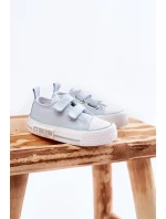 Dětské látkové tenisky se suchým zipem BIG STAR KK374078 Modrá Dětské látkové tenisky se suchým zipem BIG STAR KK374078 Modrá