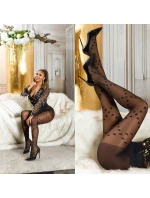 Sexi pančuchy SH6414 s potlačou "Heart" - InStylefashion Sexi pančuchy SH6414 s potlačou "Heart" - InStylefashion