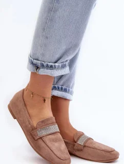 Dámske mokasíny YD6-52 khaki - Soon Her Shoes