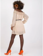 Dámske šaty-DHJ-SK-6831.36-béžové