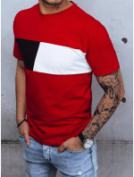 Základné červené pánske tričko Dstreet RX4847