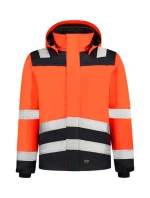 Midi Parka High Vis Bicolor unisex pracovná bunda fluorescenčná oranžová