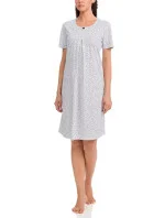 Dámska nočná košeľa 12371-180 bielomodrá - Vamp