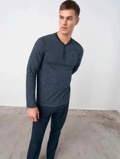 Klasické pánske dvojdielne pyžamo 17600 - Vamp