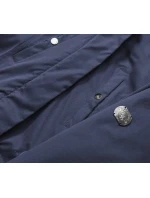 Dámska zimná bunda navy-beige (m-21356)