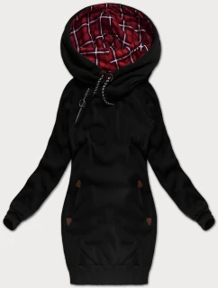 Dámska dlhá mikina čierna (AMG-738/1)