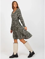 Šaty D73771M30365A v khaki farbe Šaty D73771M30365A v khaki farbe