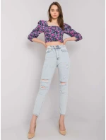 Džínsové nohavice MR SP 901.05P svetlo modrá