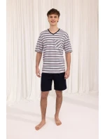 Regina 496 cr/r M-XL W25 pánske pyžamo