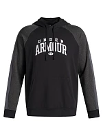 Under Armour Rival Fleece Colorblock Hoodie black 6003958 001 pánske