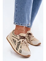 Semišové kožené dámske tenisky Big Star TT274549 beige Semišové kožené dámske tenisky Big Star TT274549 beige