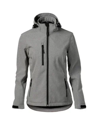 Dámska výkonná softshellová bunda tmavosivá