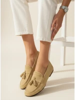Dámske žlté semišové mokasíny FashionStreet ZY1339