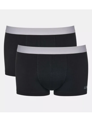 Pánske boxerky GO ABC 2.0 Hipster 2P - BLACK - čierna 0004 - SLOGGI