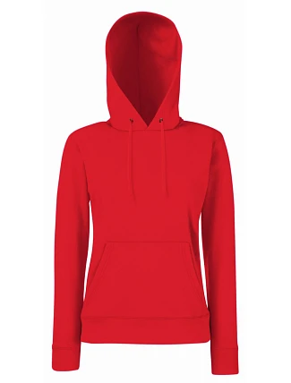 Fruit of the Loom Classic Lady-Fit Hooded Sweat Dámska mikina s kapucňou 16.2038 červená Fruit of the Loom Classic Lady-Fit Hooded Sweat Dámska mikina s kapucňou 16.2038 červená