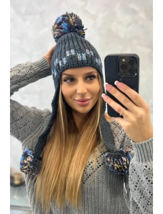 Dámske ušianky Nadia K321 graphite