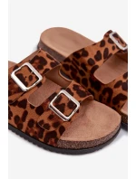 Dámské pantofle s pásky Panterka Oliena