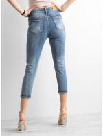 Nohavice JMP SP CHK001 jeans.81 modrá