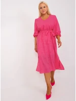 LK SK 509350 šaty.25 tmavo ružová LK SK 509350 šaty.25 tmavo ružová