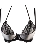 Dámska podprsenka V-9481 čierna a strieborná - Axami Dámska podprsenka V-9481 čierna a strieborná - Axami