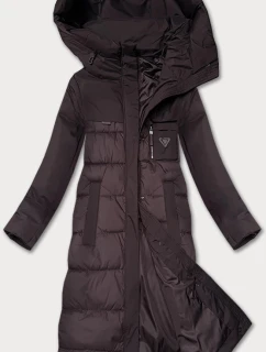 Zimná bunda Libland zo zmiešaných materiálov, hnedá (7820)