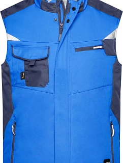Daiber JN 825 Pracovná zimná softshellová vesta – Strong 02.0825 royal/navy