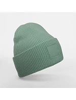 Beechfield B 336R Pletená čiapka Patch „Tonal“ 53.336R zaprášená zelená Beechfield B 336R Pletená čiapka Patch „Tonal“ 53.336R zaprášená zelená