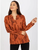 Blúzka D73771M11081A svetlo hnedá