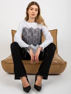 Blúzka LK BZ 506877 3.36P biela a čierna