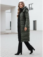Dámska prechodná bunda ORVITA prešívaná s kapucňou zelená FashionStreet TY5025